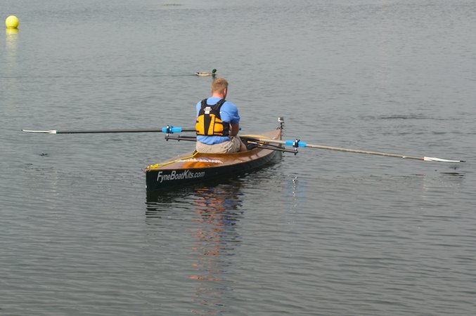 The Big River rowing frame fits most sculling boats at least 15 feet long